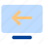 electronic, technology, left, arrow, modern, monitor, display 