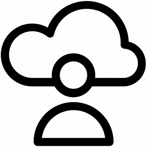 Cloud computing, cloud management, cloud profile, icloud, man, management icon - Download on Iconfinder