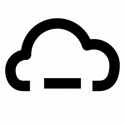 Cloud minus, cloud, minus, system, data, cloud computing icon - Download on Iconfinder