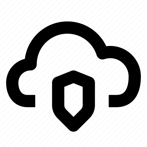 Cloud shield, cloud, shield, system, data, cloud computing icon - Download on Iconfinder