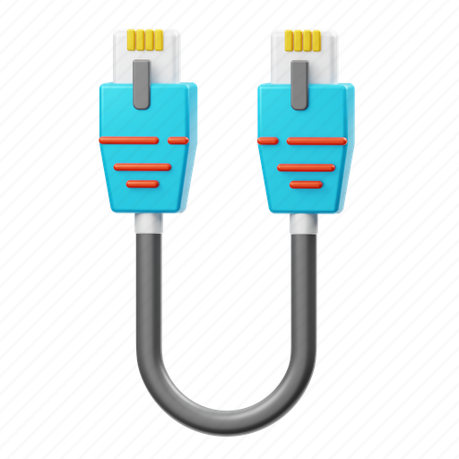 Ethernet, cable 3D illustration - Download on Iconfinder