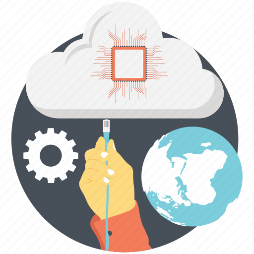 Cloud computing, global, processor icon - Download on Iconfinder