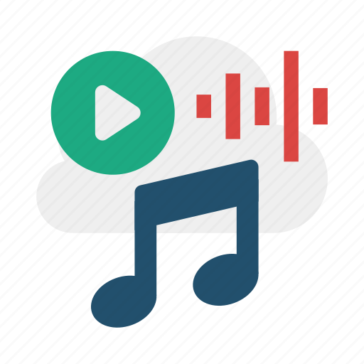 Music, storage, play, could storage, cloud music, sound, audio icon - Download on Iconfinder
