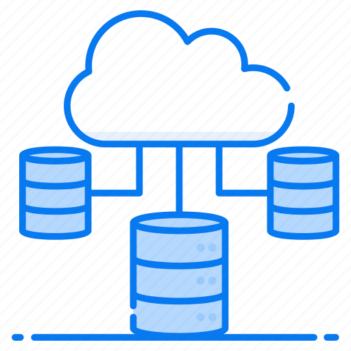 Cloud storage, cloud hosting, cloud server, cloud database, cloud technology icon - Download on Iconfinder