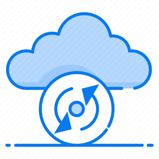 Cloud sync, cloud refresh, cloud reload, cloud synchronization, cloud computing icon - Download on Iconfinder