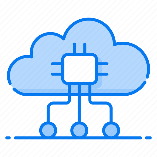 Connect to cloud, cloud chip, cloud technology, cloud storage, cloud processor icon - Download on Iconfinder