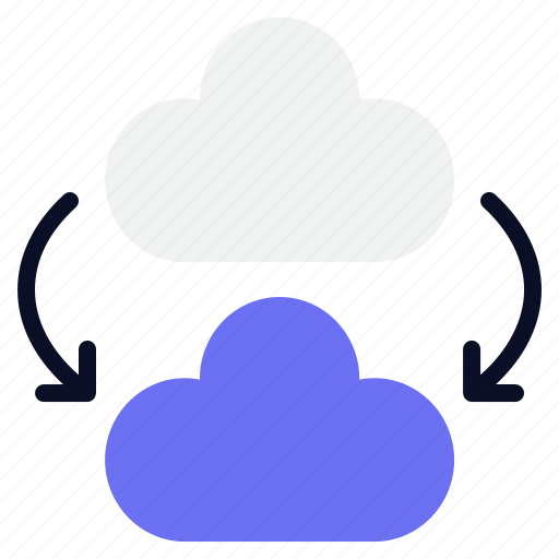 Cloud, migration, forecast, network, rain, data, server icon - Download on Iconfinder
