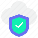 cloud, security, secure, shield, forecast, safety, data, rain, server