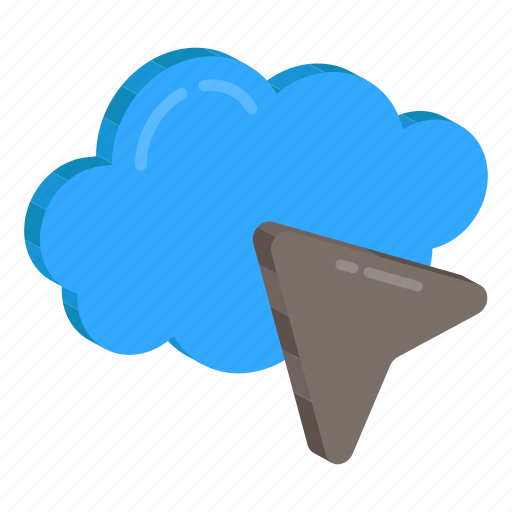 Cloud cursor, cloud pointer, cloud technology, cloud computing, cloud click icon - Download on Iconfinder