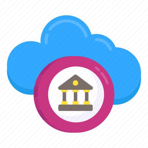 Cloud banking, cloud commerce, cloud technology, cloud computing, cloud hosting icon - Download on Iconfinder