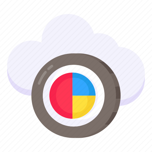 Cloud analytics, cloud infographic, cloud statistics, business chart, business graph icon - Download on Iconfinder