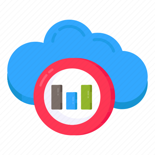 Cloud analytics, cloud infographic, cloud statistics, business chart icon - Download on Iconfinder