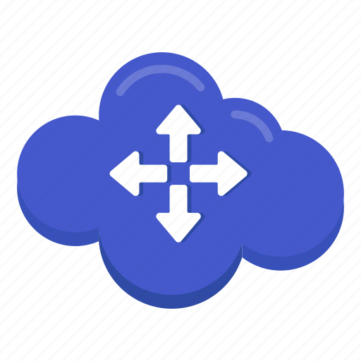 Cloud arrows, directional arrows, arrowheads, pointing arrows, navigation arrows icon - Download on Iconfinder