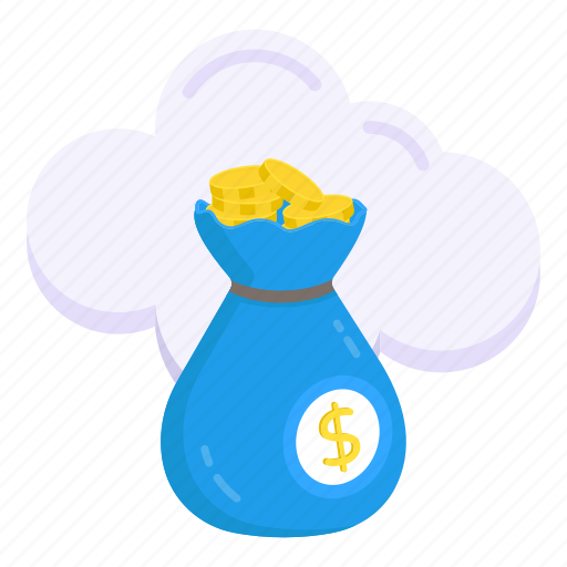 Cloud earning, cloud money, cloud cash, cloud investment, cloud economy icon - Download on Iconfinder