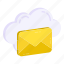 cloud mail, cloud email, cloud correspondence, cloud letter, cloud envelope 