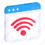 wireless network, broadband connection, wifi signals, connected webpage, connected website 