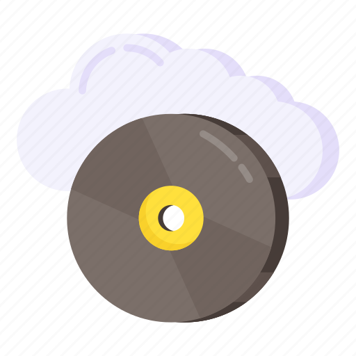 Cloud cd, cloud disc, cloud storage, cloud hardware, cloud memory icon - Download on Iconfinder
