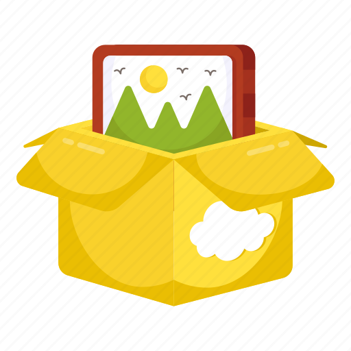 Gallery box, picture, photograph, landscape icon - Download on Iconfinder