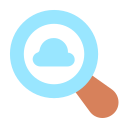 cloud, search, finding, magnifier, explore, find, computing