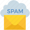 cloud, computing, email, letter, mail, spam