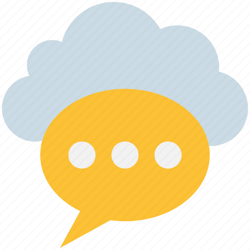 Bubble, chat, cloud, computing, message, notification icon - Download on Iconfinder