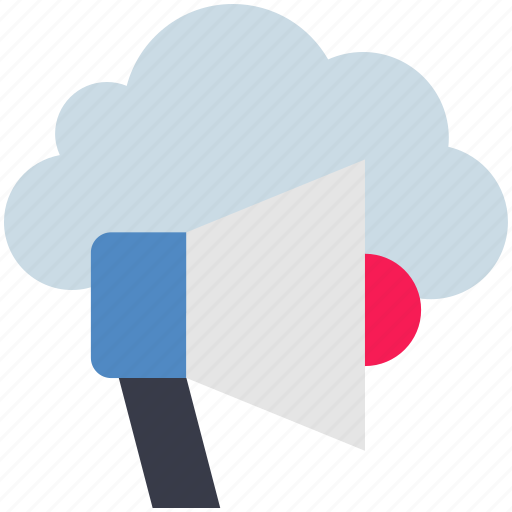 Announcement, cloud, computing, marketing, megaphone, promotion icon - Download on Iconfinder