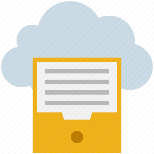 Cloud, computing, documents, files, rack icon - Download on Iconfinder