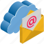 cloud, computing, email, mail, message 