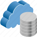 cloud, computing, data, database, server, storage