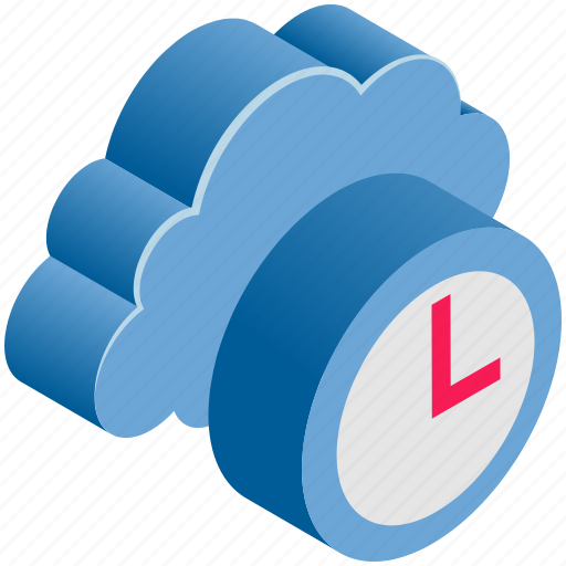 Clock, cloud, computing, history, time icon - Download on Iconfinder