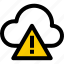 cloud, hazard, network, services, hosting, alertness, warning 