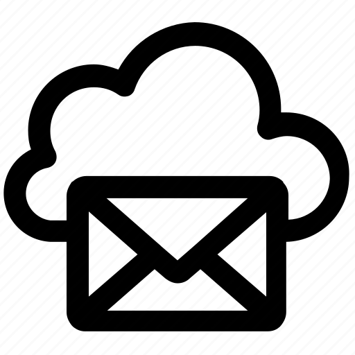 .svg, cloud computing mail, cloud internet mailing, cloud with envelope, cloud with mail, internet mail, mail cloud icon - Download on Iconfinder