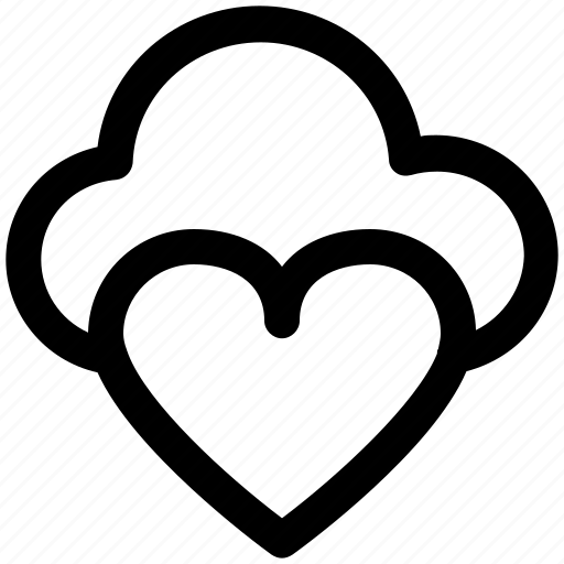 .svg, cloud computing, cloud heart, cloud love, online dating, online love, online romance icon - Download on Iconfinder