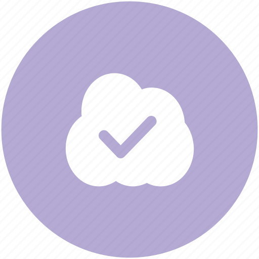 Checkmark, cloud acceptance, cloud checkmark, cloud computing, cloud network, icloud, wireless technology icon - Download on Iconfinder