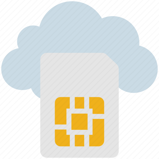 Card, cloud, computing, memory, sim, sim card icon - Download on Iconfinder