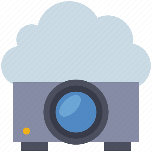Cloud, computing, device, presentation, projection, projector icon - Download on Iconfinder