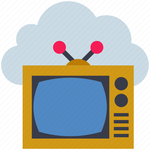 Antenna, cloud, computing, news, television, tv, weather icon - Download on Iconfinder