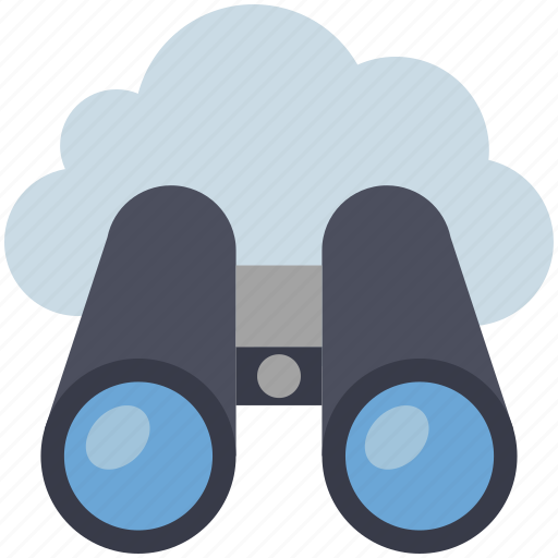 Binocular, cloud, computing, find, spyglass icon - Download on Iconfinder