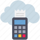 bill, cloud, computing, invoice, machine, printer, receipt