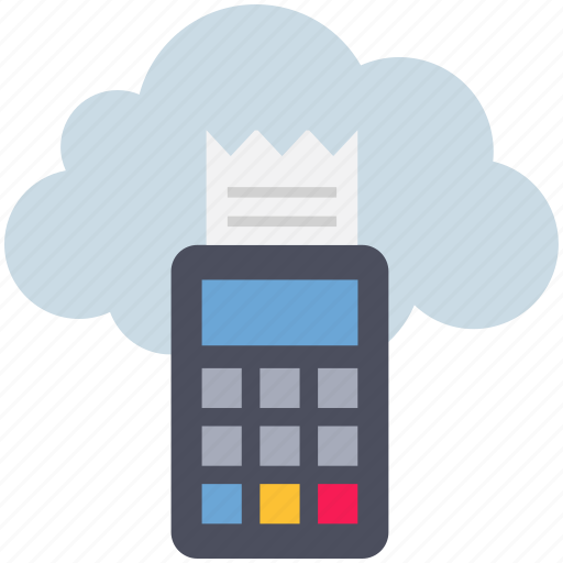 Bill, cloud, computing, invoice, machine, printer, receipt icon - Download on Iconfinder
