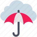 cloud, computing, insurance, protection, umbrella, weather