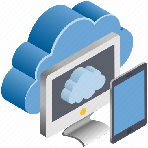 Cloud, computing, data, internet, mobile, monitor, sharing icon - Download on Iconfinder