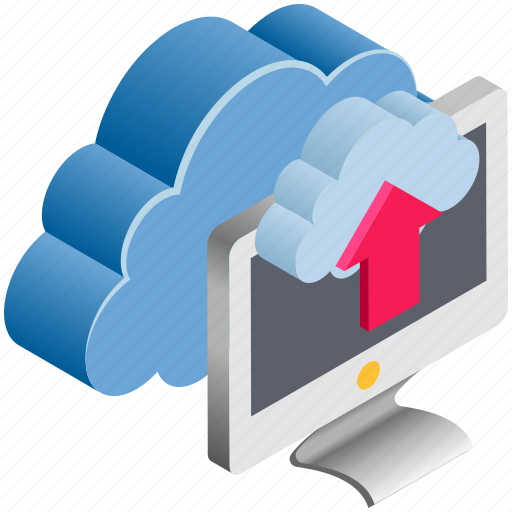 Cloud, computing, data, file upload, monitor, uploading icon - Download on Iconfinder