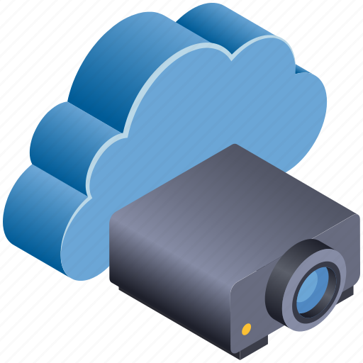Cloud, computing, device, presentation, projection, projector icon - Download on Iconfinder