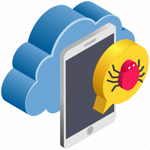 Bug, cloud, computing, malware, spam, virus icon - Download on Iconfinder