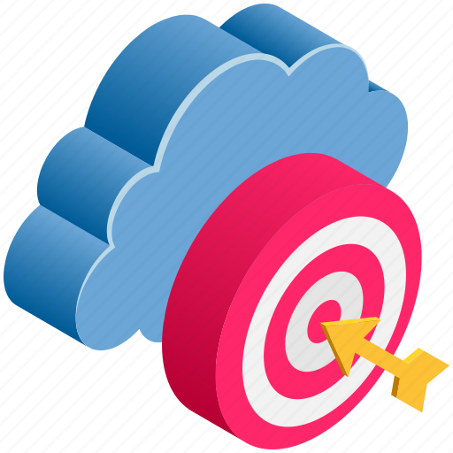 Business, cloud, computing, goal, success, target icon - Download on Iconfinder