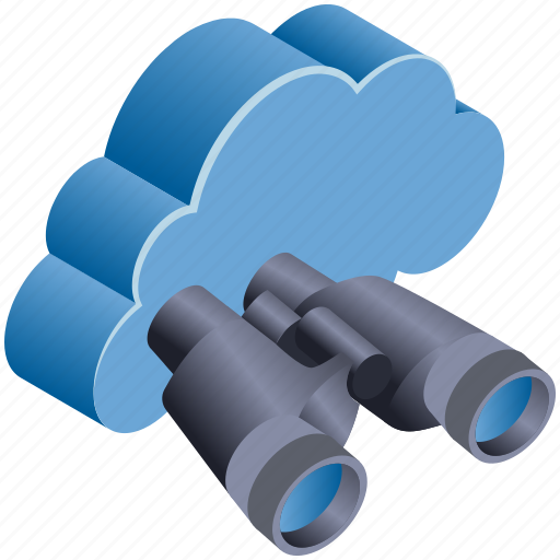 Binocular, cloud, computing, find, spyglass icon - Download on Iconfinder