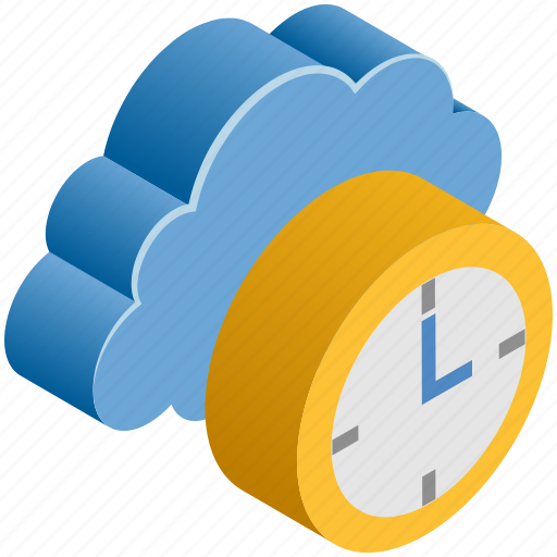 Clock, cloud, computing, history, schedule, time icon - Download on Iconfinder