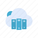 cloud, database, hosting, server