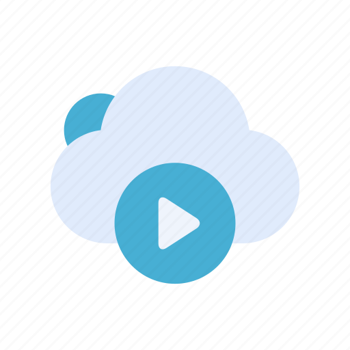 Cloud, media, play, video icon - Download on Iconfinder